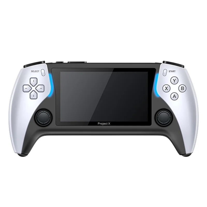 Consola De Jogos Portátil Halinuia Para Project X, Ecrã Ips 4,3 Polegadas, Suporte Combate Dois Jogadores, Dois Comandos