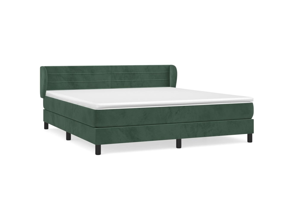 Box Spring Bed, Box Spring Beds Vidaxl Verde Veludo (160 X 200 Cm)