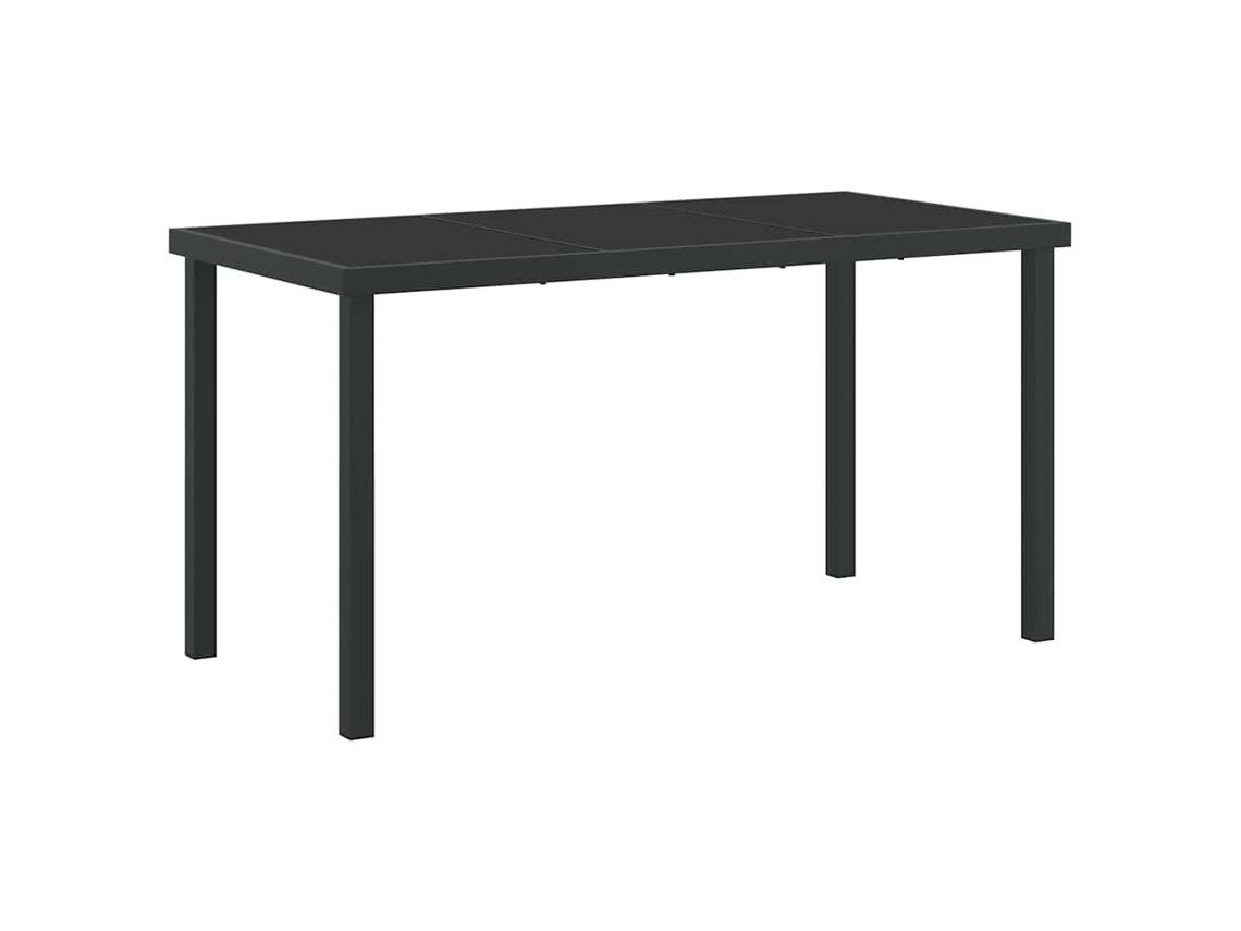 Conjunto de Jantar para Jardim com Almofada 5 Pcs Preto VIME PE MAISON EXCLUSIVE