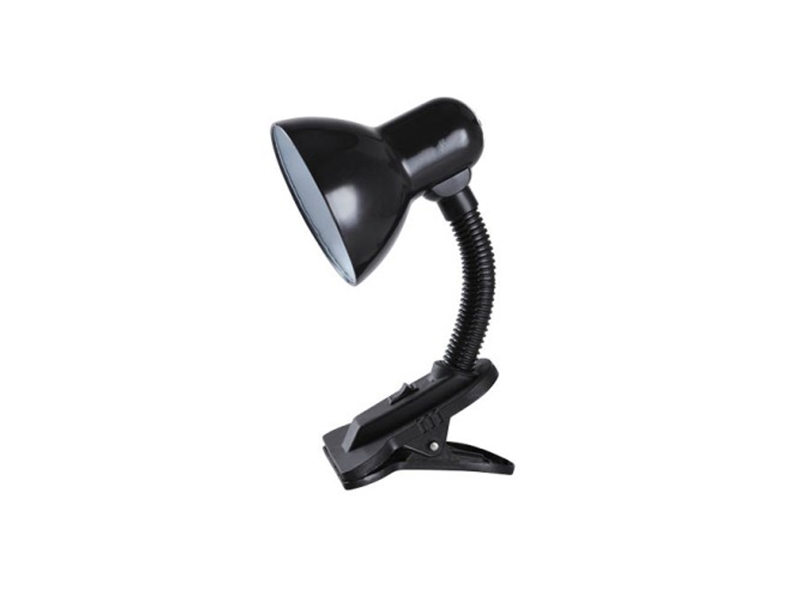 Candeeiro De Mesa Com Braçadeira Saidu E27 Preto Gsc