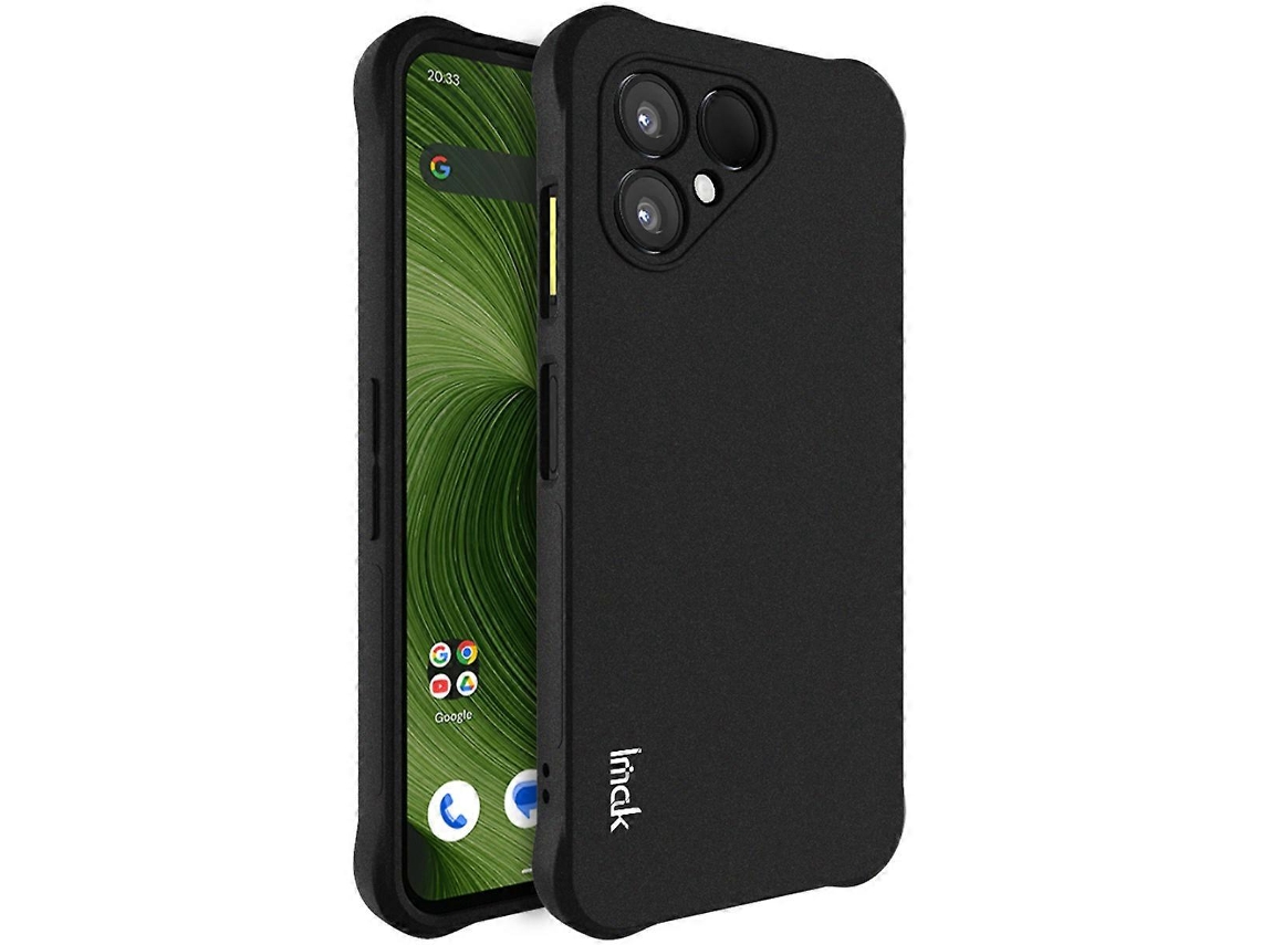Capa Tkdaddy Imak Para Fairphone (gen. 6) Tpu, Capa Protetora Para Celular, Airbag, Proteção Contra Choque, Preta Fosca
