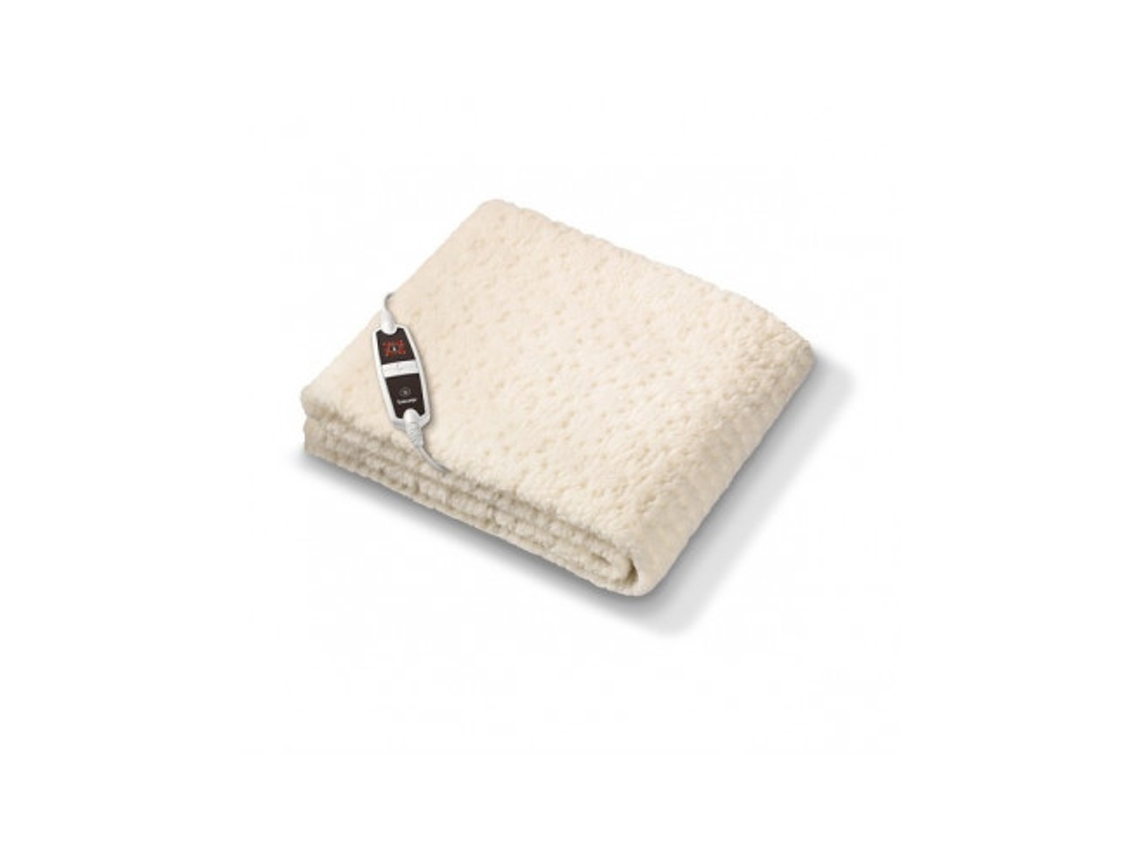 Ub 56 - Aquecedor De Colchão Xxl Para Cama De Casal 150x160 Em Lã Macia - 2 X 4 Níveis De Temperatura Com Desligamento Automático