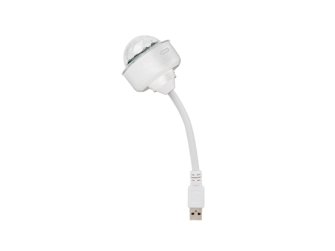 Luz De Discoteca Usb, Com Luzes Coloridas E Bola De Discoteca Plug-in.