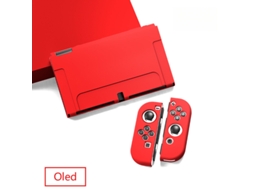Capa para Nintendo Switch OLED, Protetora de Tpu Resistente a Quedas SPQMENT (vermelha)