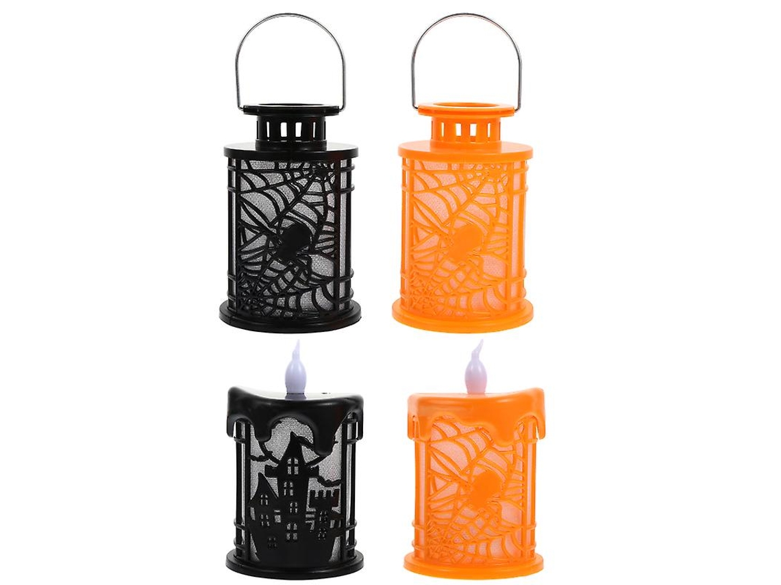 4 Unidades de Luz de Halloween para Decorações de Halloween ALLINLESS