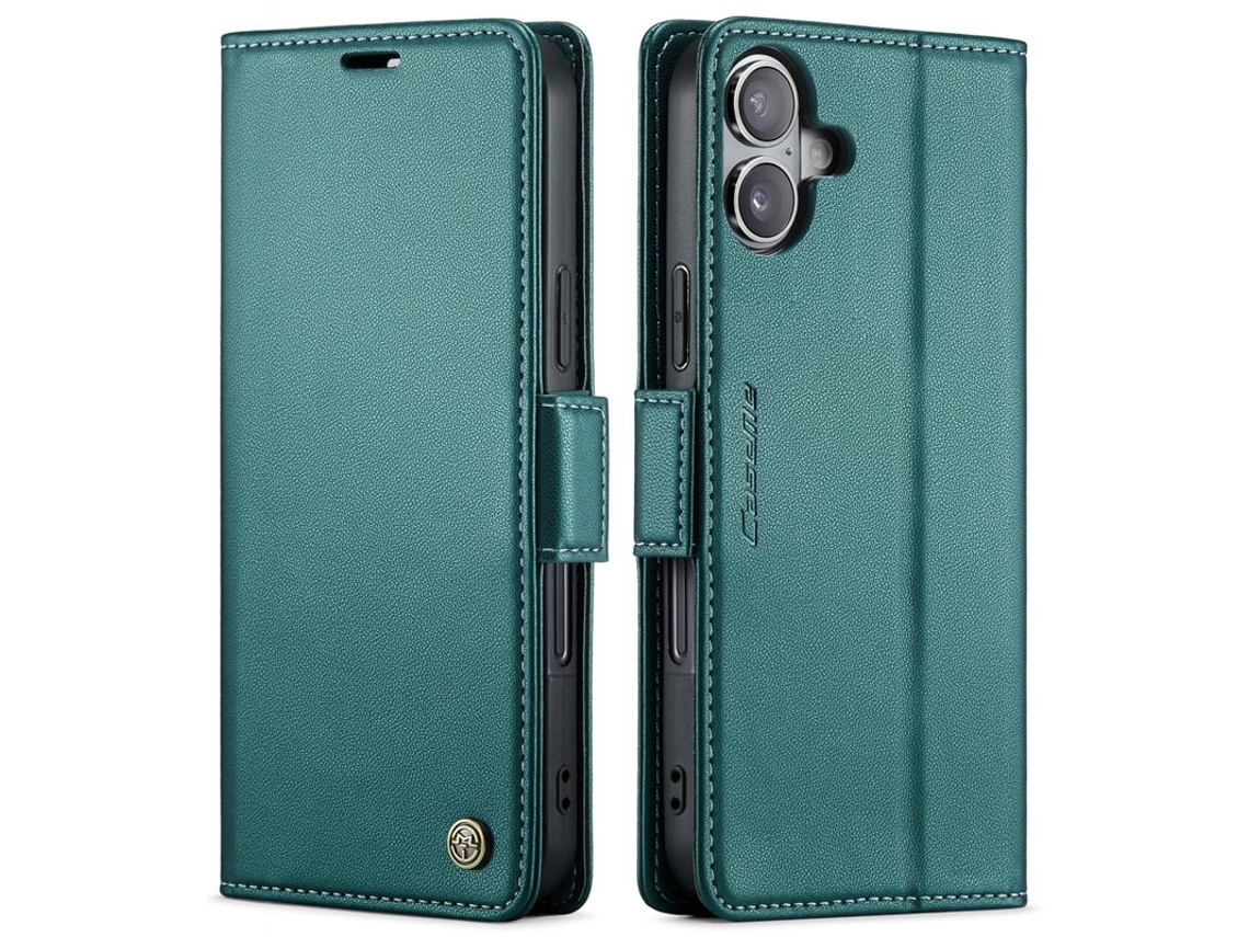 Capa Caseme 023 Para Iphone 17 Com Proteção Rfid E Acabamento Brilhante - Verde