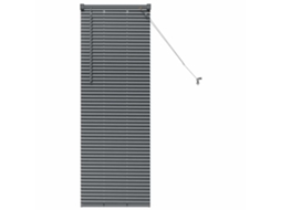 Conjunto 1 Persianas Venecianas Vidaxl Cinzento Alumínio (130 X 40 Cm)