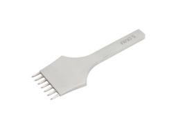 Furador De Couro De 5 Mm Com 7 Pontas, Em Aço Rápido, Ferramenta Redonda Para Corte E Perfuração De Couro, Ideal Para Costura, Gravação E Estampagem.