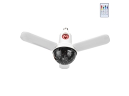 Luminária de Teto com Projetor, Alto falante Led Bluetooth E27 de 48w, Controle Remoto, Rgb CHABERLU