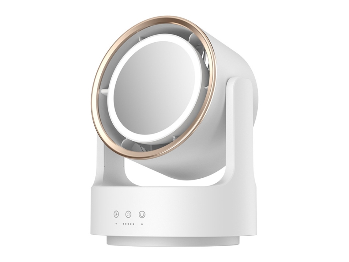 Ventilador de Mesa 3 em 1 com Espelho e Luz LED XIAOMOYU