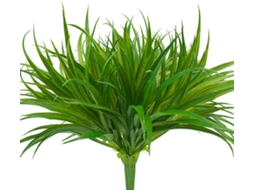 Conjunto De 6 Unidades Grama Artificial, Plantas Artificiais De 43 Cm, Grama Artificial Exuberante De Plástico Para Exterior, Resistente Aos Raios Uv