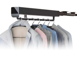 Cabide Extensível De Alumínio Com Abertura Deslizante Para Organizar Roupas, Guarda Roupas E Closets Extensão Silenciosa