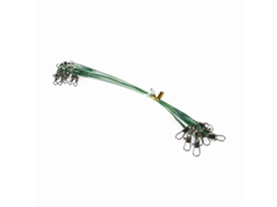 20pcs Leaders de Aço Pesca com Swivels e Snaps
