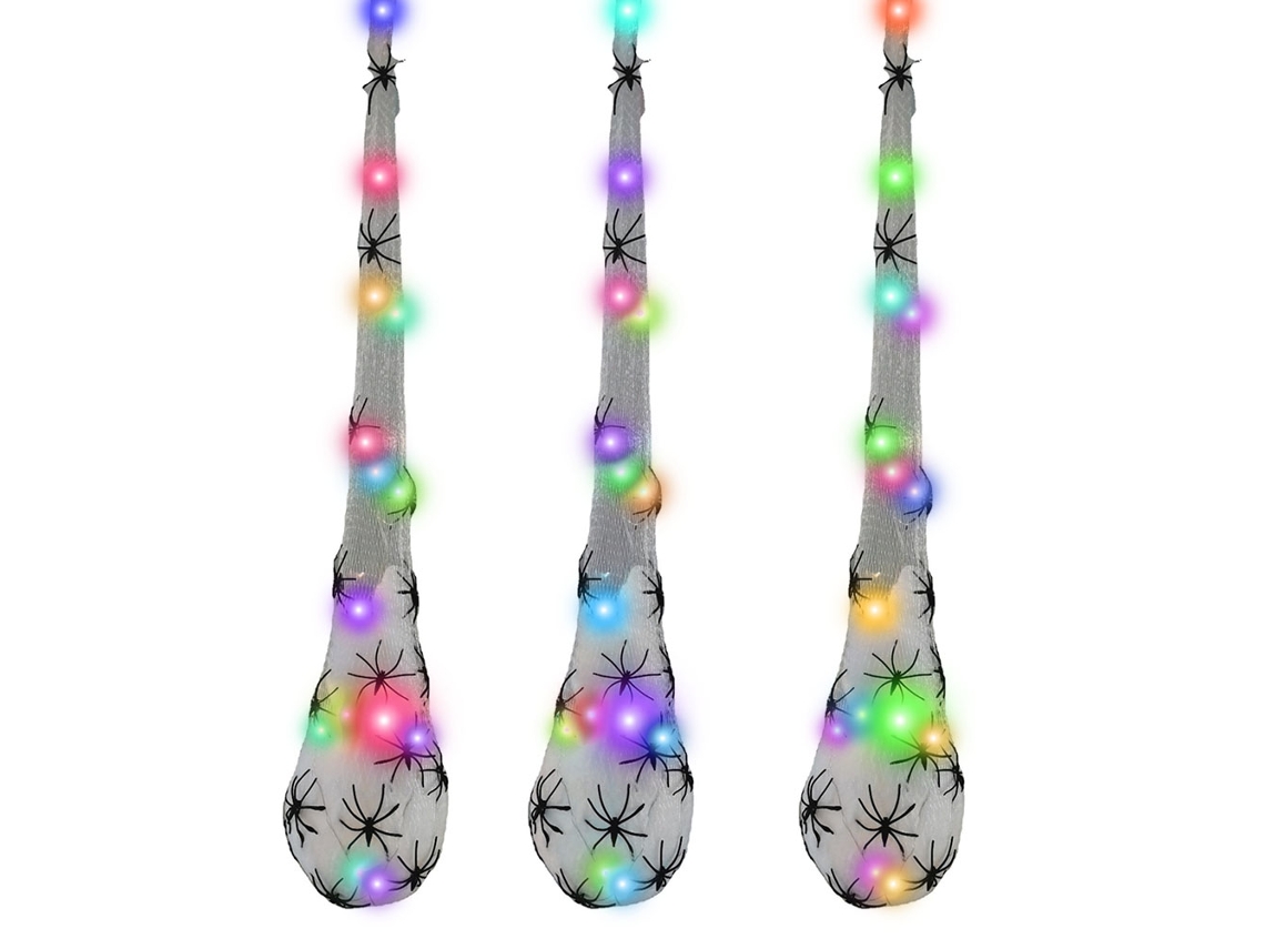 Sacos Ovos Aranha Iluminados Decorativos Halloween