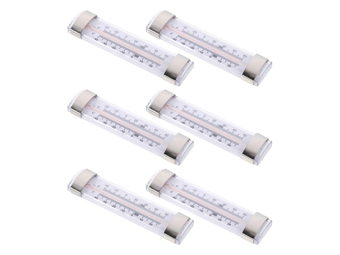 Lurelia Termómetro Para Frigorífico, 6 Unidades, Para Frigorífico E Congelador, Alta Precisão, Visor Fácil Leitura, Impermeável, Uso Comercial