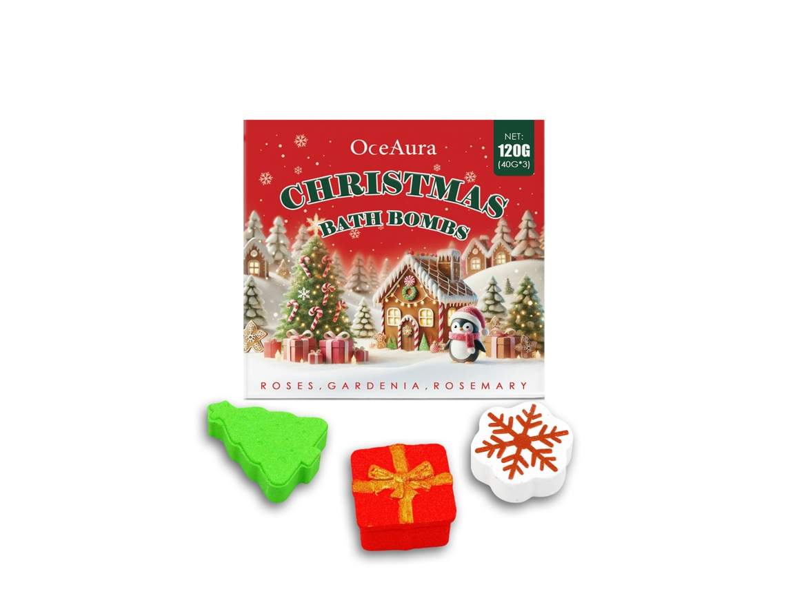 Bombas de Banho Natal Decoração Fácil