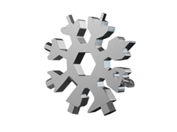 2pcs 18 em 1 portátil compacto formato de floco de neve multifuncional ferramenta de combinação gadget chave de fenda chave