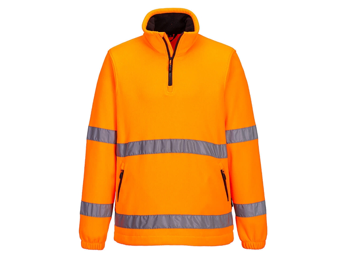 Forro De Lã Com 1/2 Zíper Hi-vis – Conforto E Segurança Amarelo / Xl