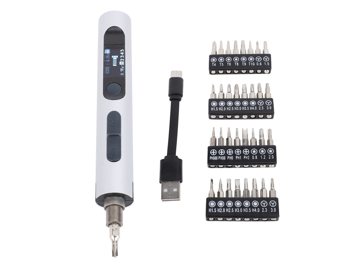 Parafusadeira elétrica mini Primerox com 32 bits ajustável para reparo de celular