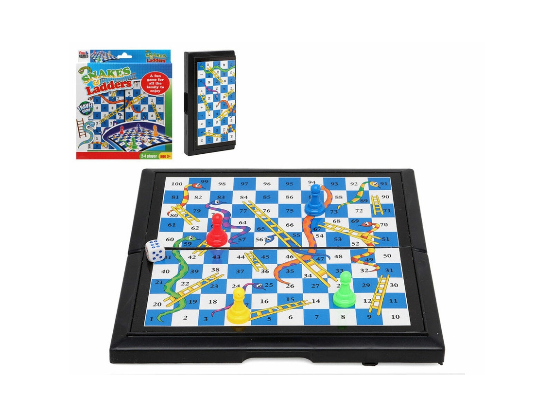 Jogo de Mesa Snakes & Ladders 21x8,5 cm