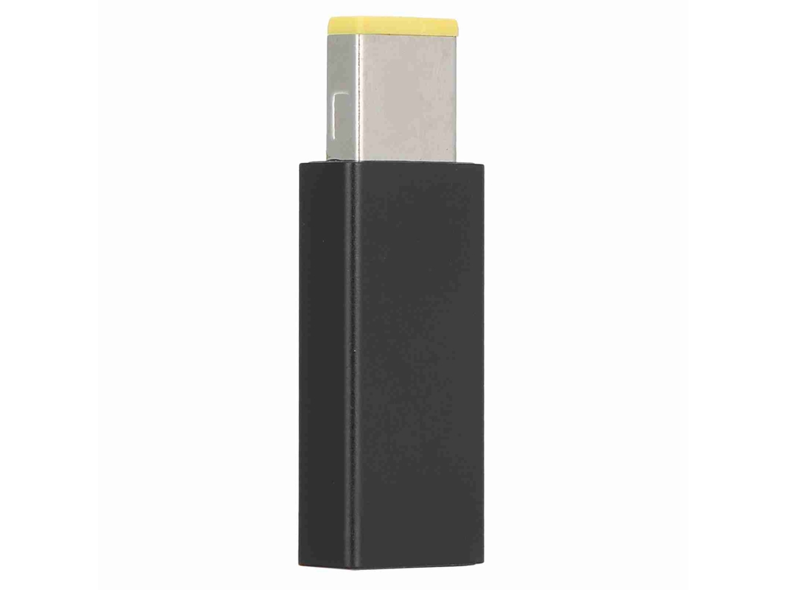 Adaptador Fêmea Type C Para Conversor Masculino De Boca Tetrangular Para Carregamento Pd Lenovo 20v Luz Dourada