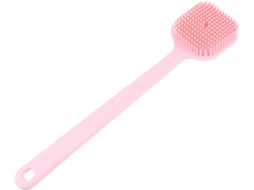 Escova De Banho Silicone Com Cabo Longo Callaron Para Esfoliar E Massagear As Costas, Com Design Pontilhado Para Uma