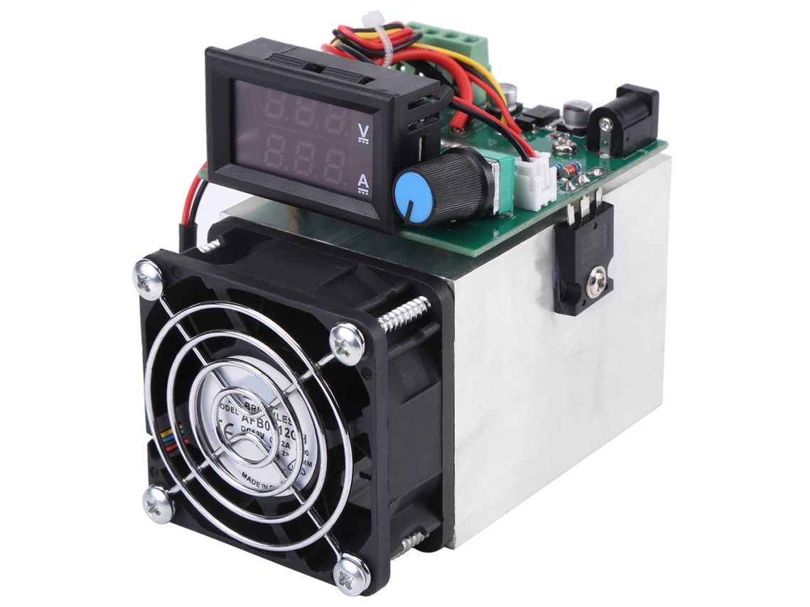 Módulo Tester De Capacidade De Bateria Dc 0-10a 100w Carga Elétrica Com Proteções E Radiador