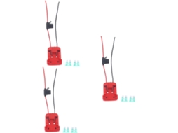 Adaptador De Bateria De 3 Peças Com Fusível E Conversor Prático Para