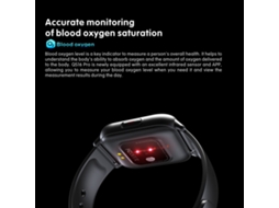 Pulseira Inteligente LAXISCREED Monitor Cardíaco Pressão Sanguínea