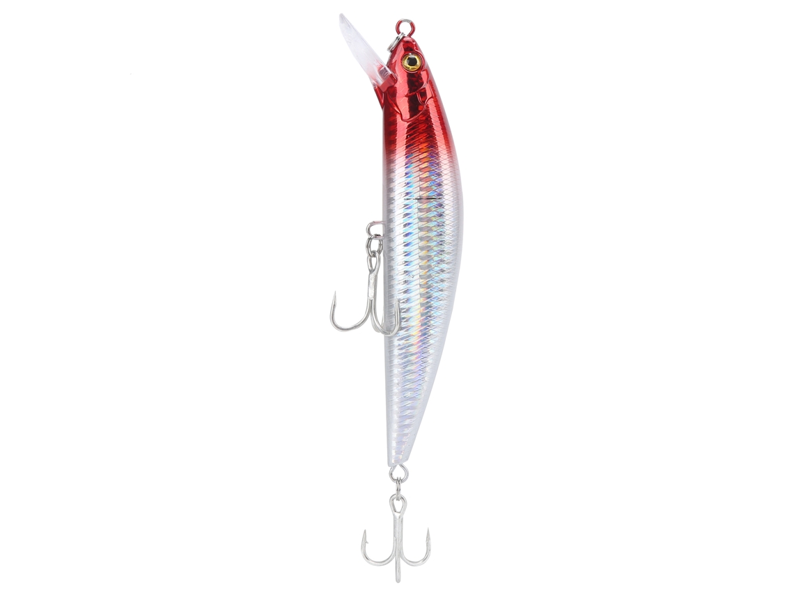 Isca Artificial Peixe 60g com Anzol Vermelha