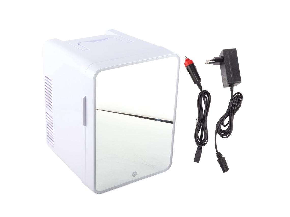 Laxiscreed Geladeira Compacta De 10l Com Espelho E Led, Perfeita Para Insulina E Cosméticos