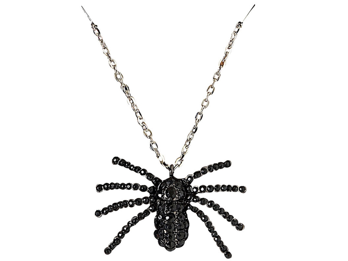 Colar WIDMANN Aranha Negra Com Strass