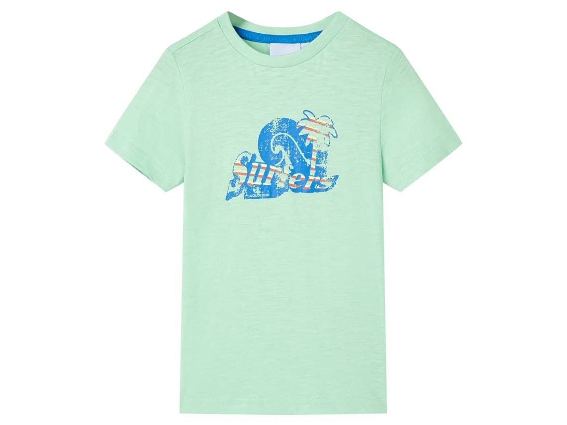 T-shirt De Criança Verde-claro 128