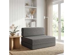 Vidaxl Sofá Cama Dobrável Cinzento-claro 70 X 72 X 60 Cm Tecido