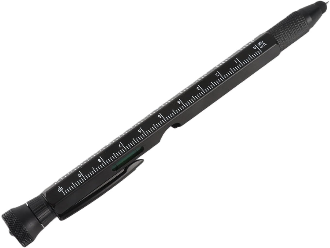 Caneta Multifuncional 12em 1, Chave De Fenda Led Em Alumínio E Aço, Ferramenta Multifuncional Para Escritório E Camping