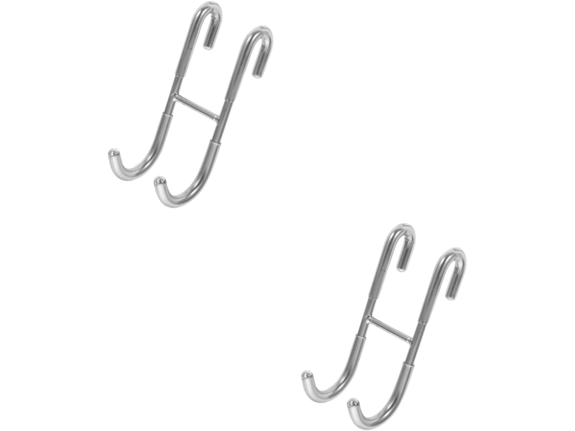 Conjunto De 2 Suportes Para Pendurar Em Portas - Necessário Furar - Suporte