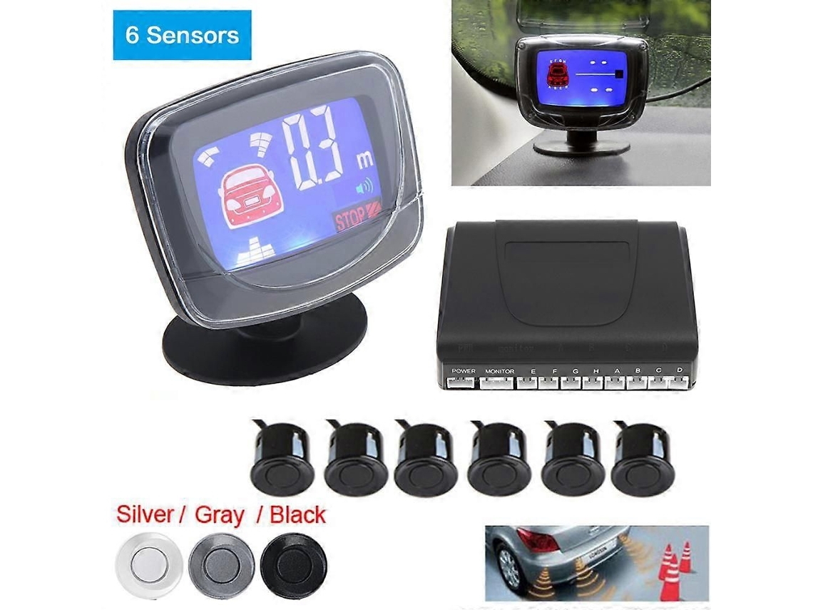 Sensores De Estacionamento Para Carros Auto Parktronic À Prova D'água Com 4, 6 Ou 8 Alertas Sonoros, Detector De Radar Com Monitor E Sistema Inte