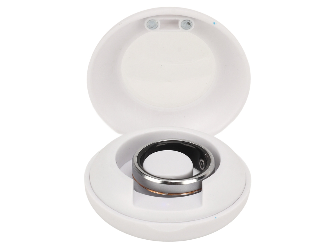 Smart Ring Silver Waterproof Remote Control Shooting Smart Health Tracker Ring For Fitness Sleeping Monitoring No. 10 LAXISCREED