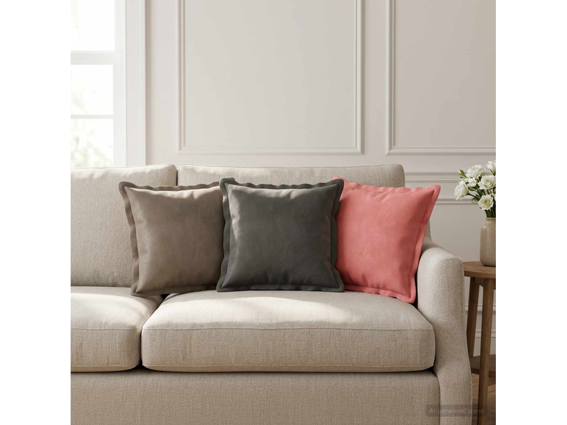 Vidaxl Almofada Com Travesseiro Houten 6 Unid. Rosa Veludo