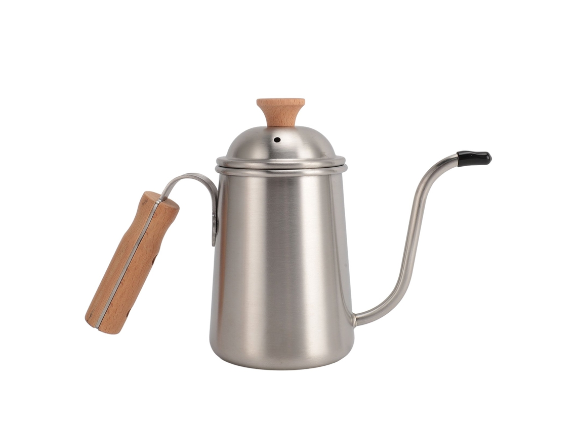 Bule de Café LAXISCREED 650ml Inox com Cabo de Madeira