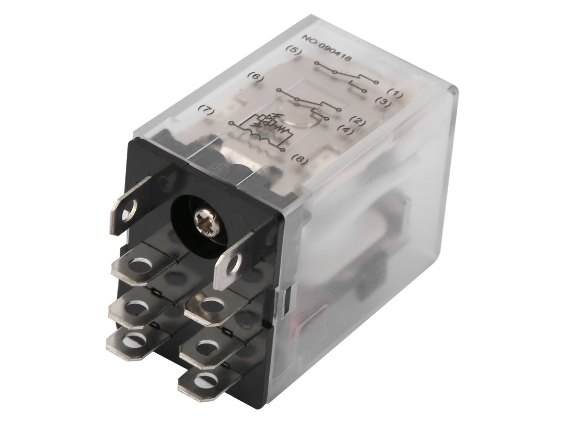 Relé De Potência Laxiscreed 8 Pinos 10a Para 110vac, Eletromagnético, Compacto E Confiável