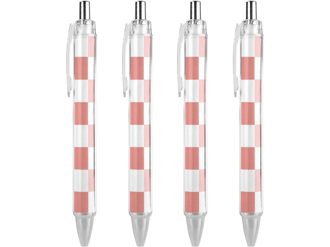 Conjunto De 4 Canetas Esferográficas 0,5 Mm Com Ponta Fina, Secagem