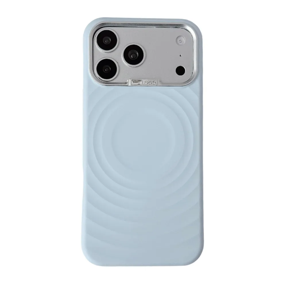 Capa Magnética De Silicone Líquido (azul Celeste, Iphone 17 Pro Max), Compatível Com Magsafe, Com Proteção Para A Câmera Em Metal.