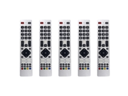 5 Controles Remotos Rmc0133 Para Tvs Sharp - Configuração Gratuita