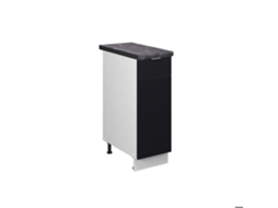 Móveis de cozinha Fame-Line, 30cm, PT Antracite, Listrado preto, Branco, VICCO