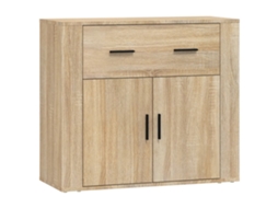 Aparador Madeira Processada Cor Carvalho Sonoma MAISON EXCLUSIVE (80x33x70 cm)