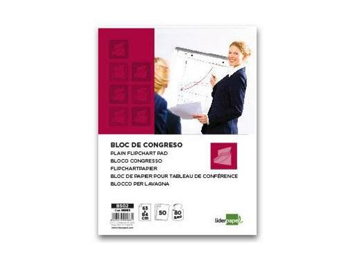 Bloco Congresso Liderpapel 50 Folhas - 63X84 Cm