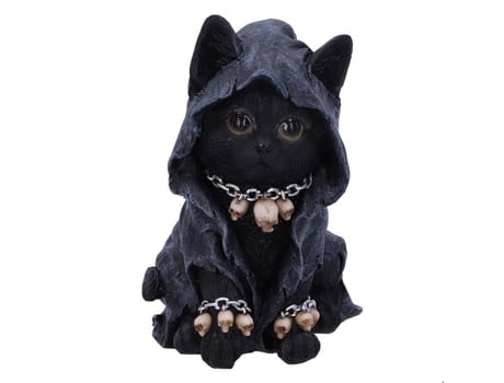 Figurino Grindstore Ceifeiros Nemesis Chat Ceifeuse Preto 14x19cm Decorativo