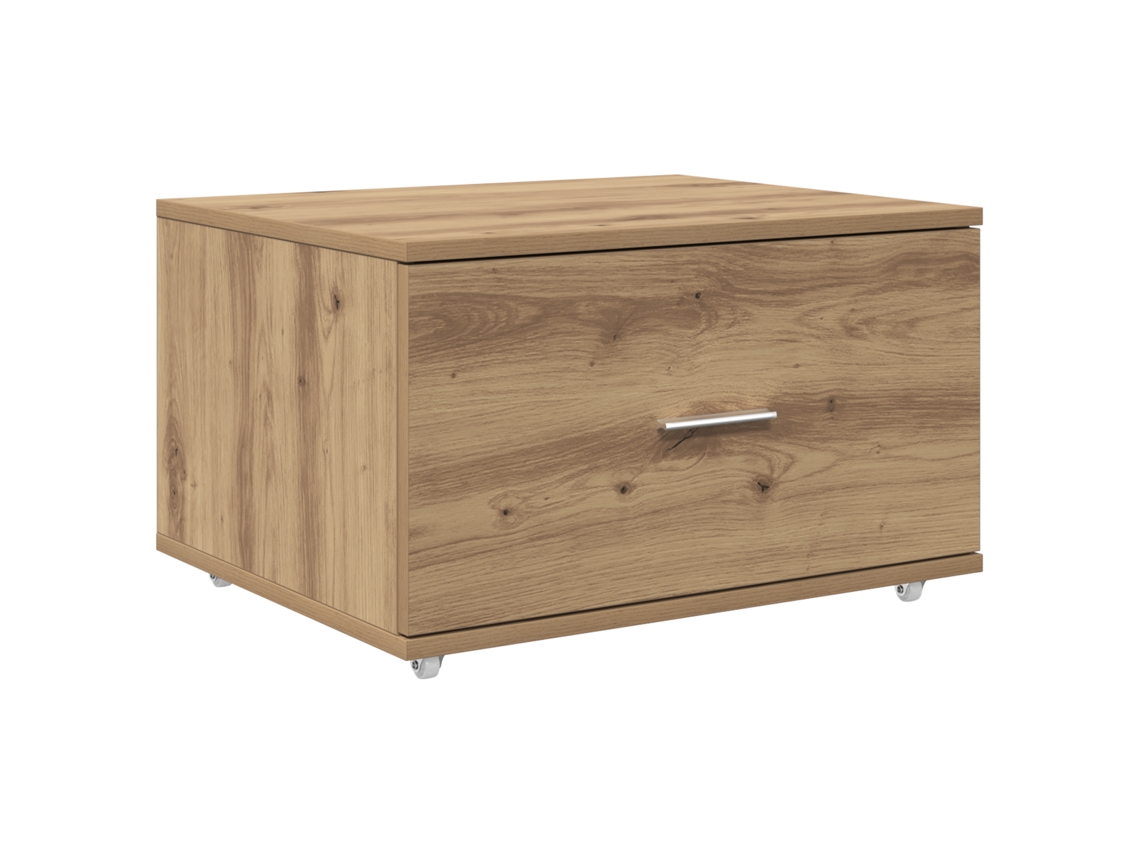 Conjunto 1 Gabinete De Gavetas Vidaxl Castanho Derivados De Madeira (55 X 45 X 31 Cm)