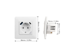 Laxiscreed Tomada Inteligente Wifi Com Controlo Remoto Via App Para Casa Conectada